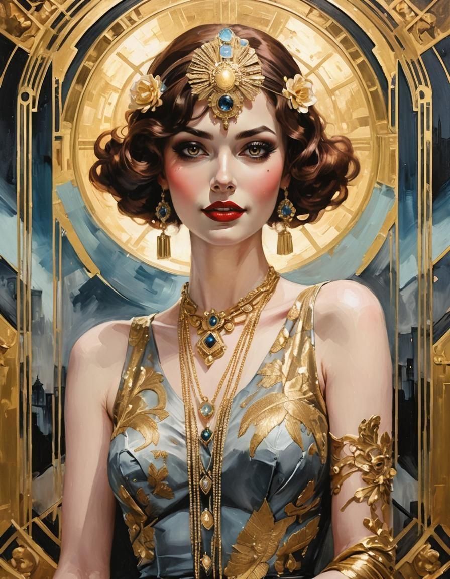 Noir Night Painting of Secrets and Danger