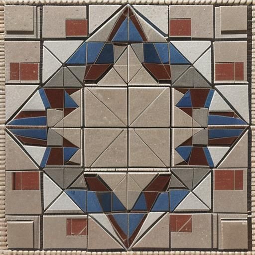 Ancient Roman Mosaic Induces Optical Illusion