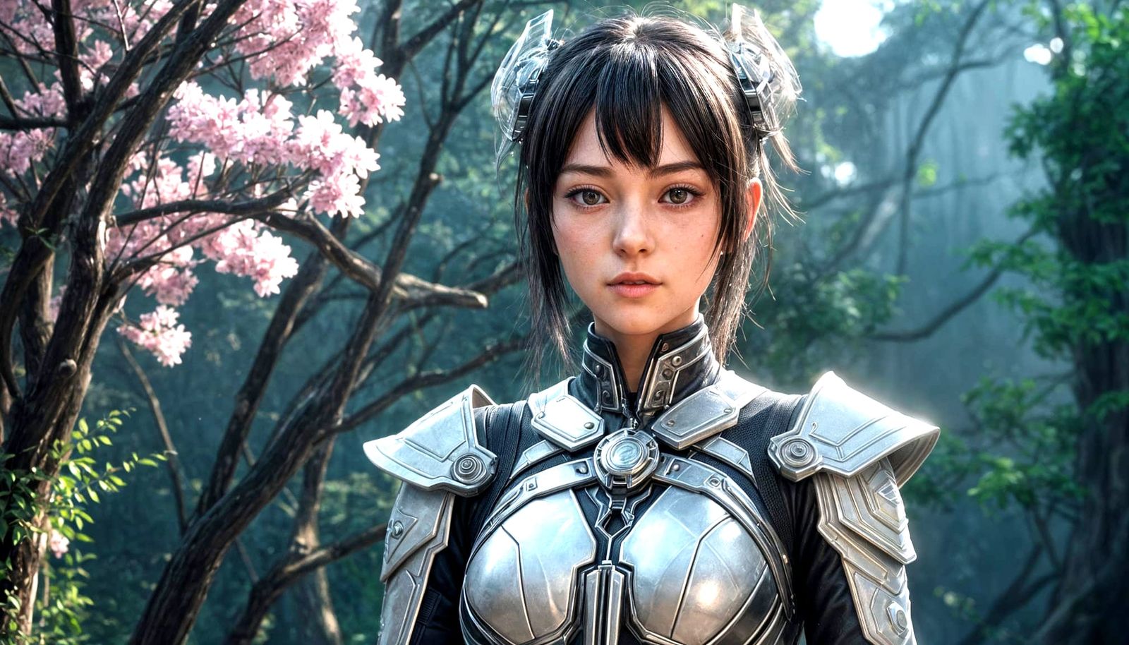 A Young Girl in Vibrant 3D Anime Style