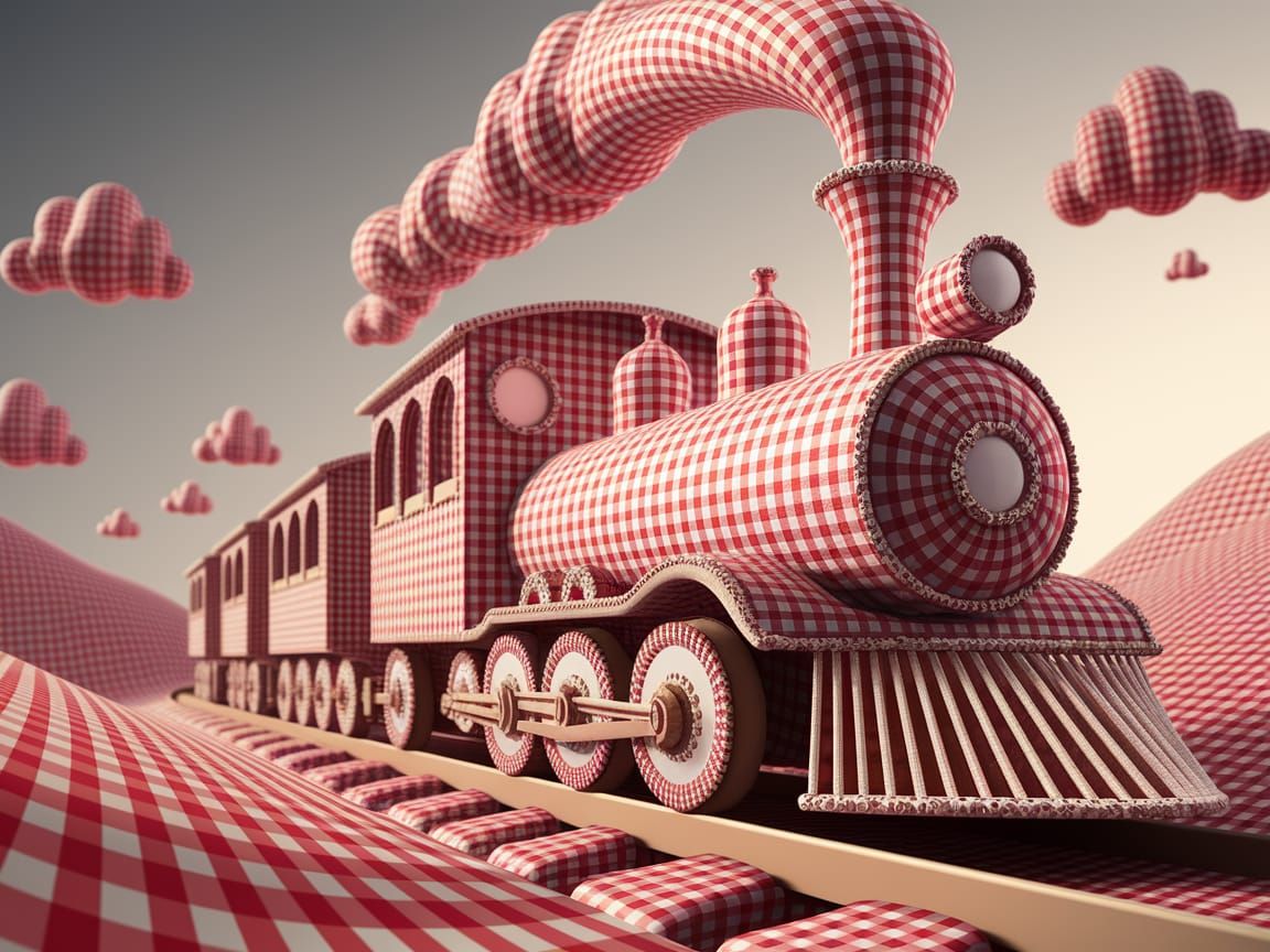 A high-resolution 4K surreal artwork featuring a whimsical t...