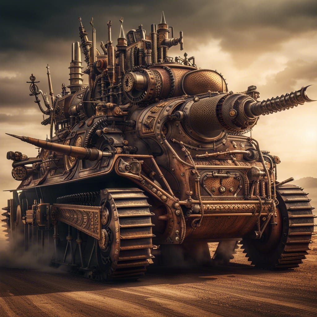 Tank steampunk-style