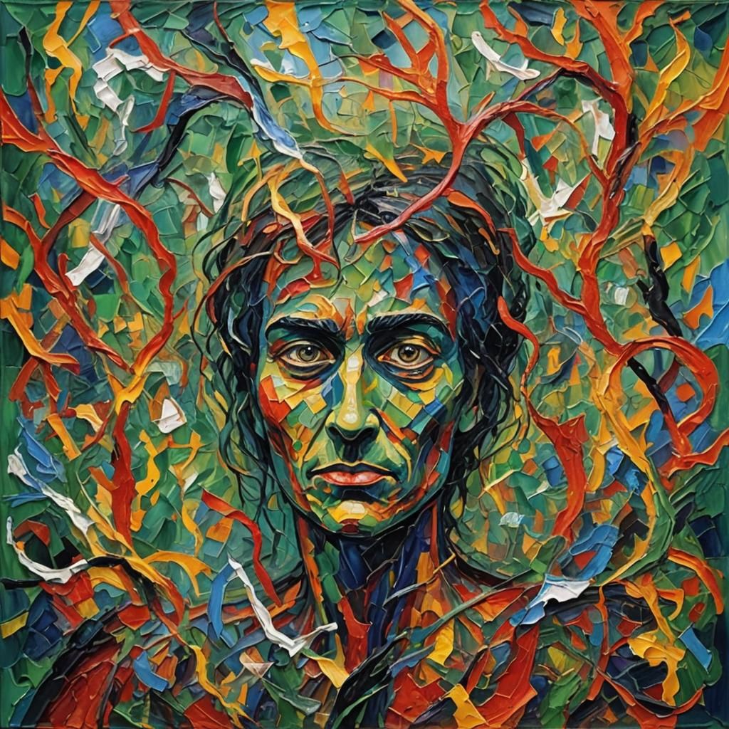 Disturbing Neo-Impressionist Painting with Expressionist Ele...