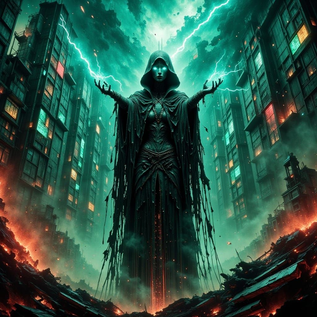 The Glitch: Cyberpunk Supervillain in Dystopian Metropolis