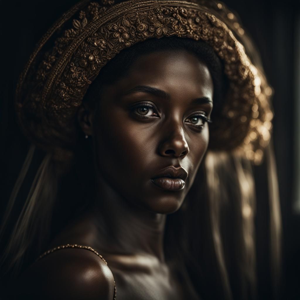 Goddess Venus Portrait in Hyperrealistic Style