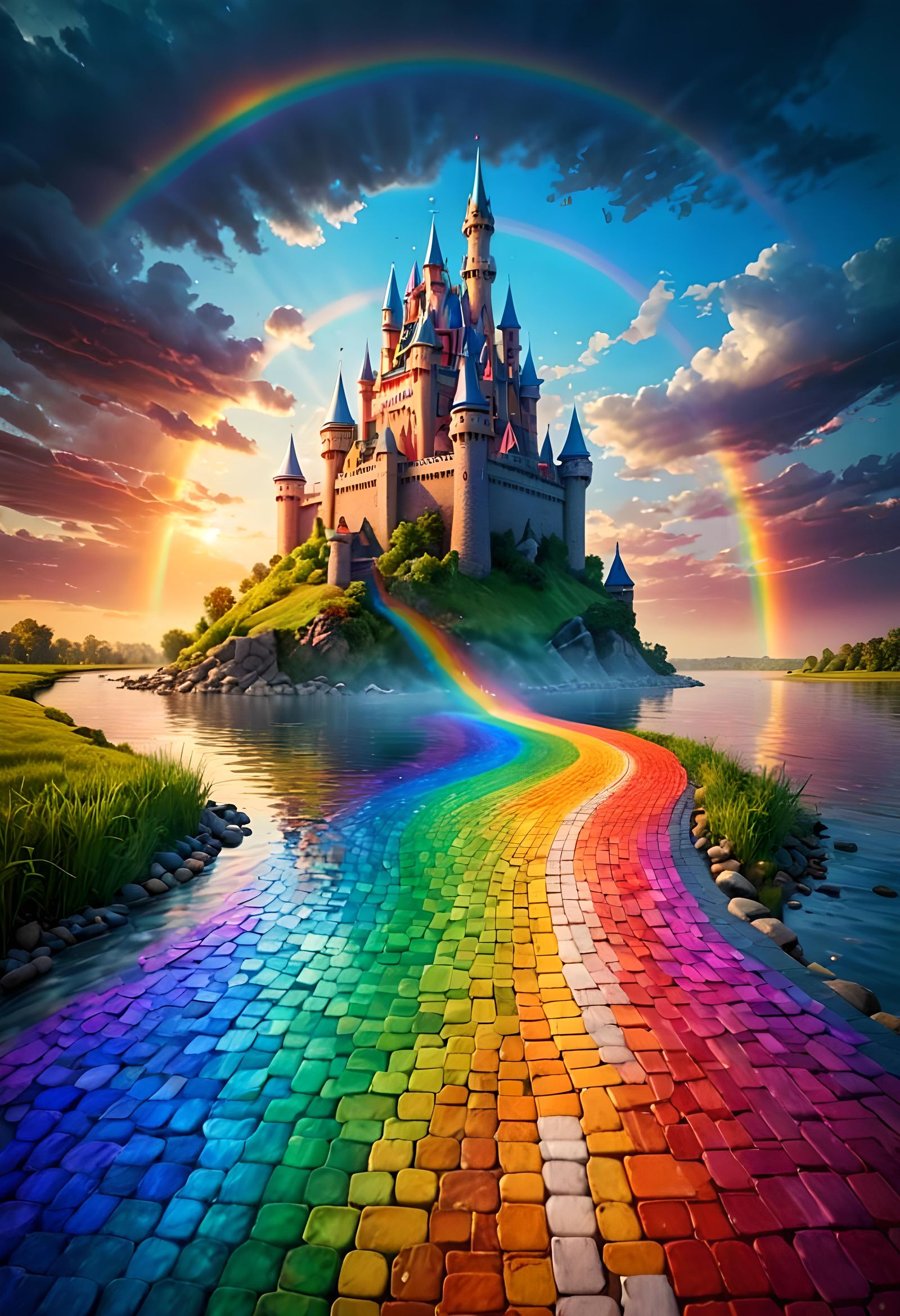 Rainbow Brick Road to Dreamlike Castle