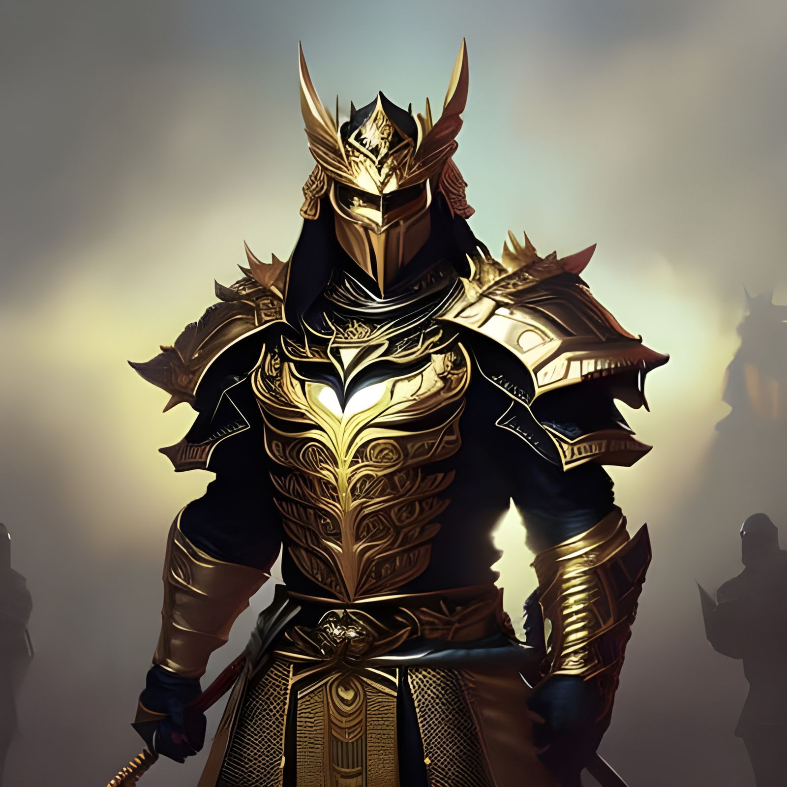 Majestic Skeleton King in Gold Armor