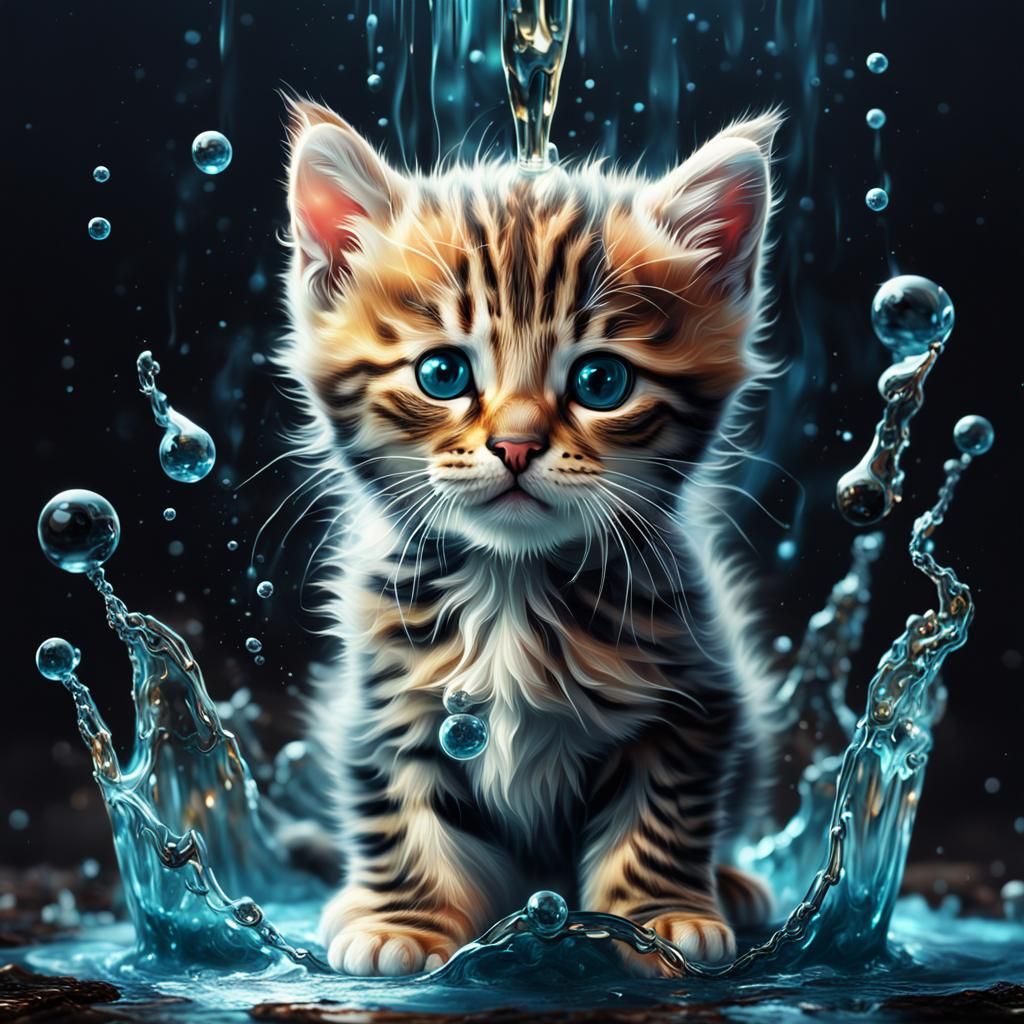Liquid Kitten: A Digital Masterpiece