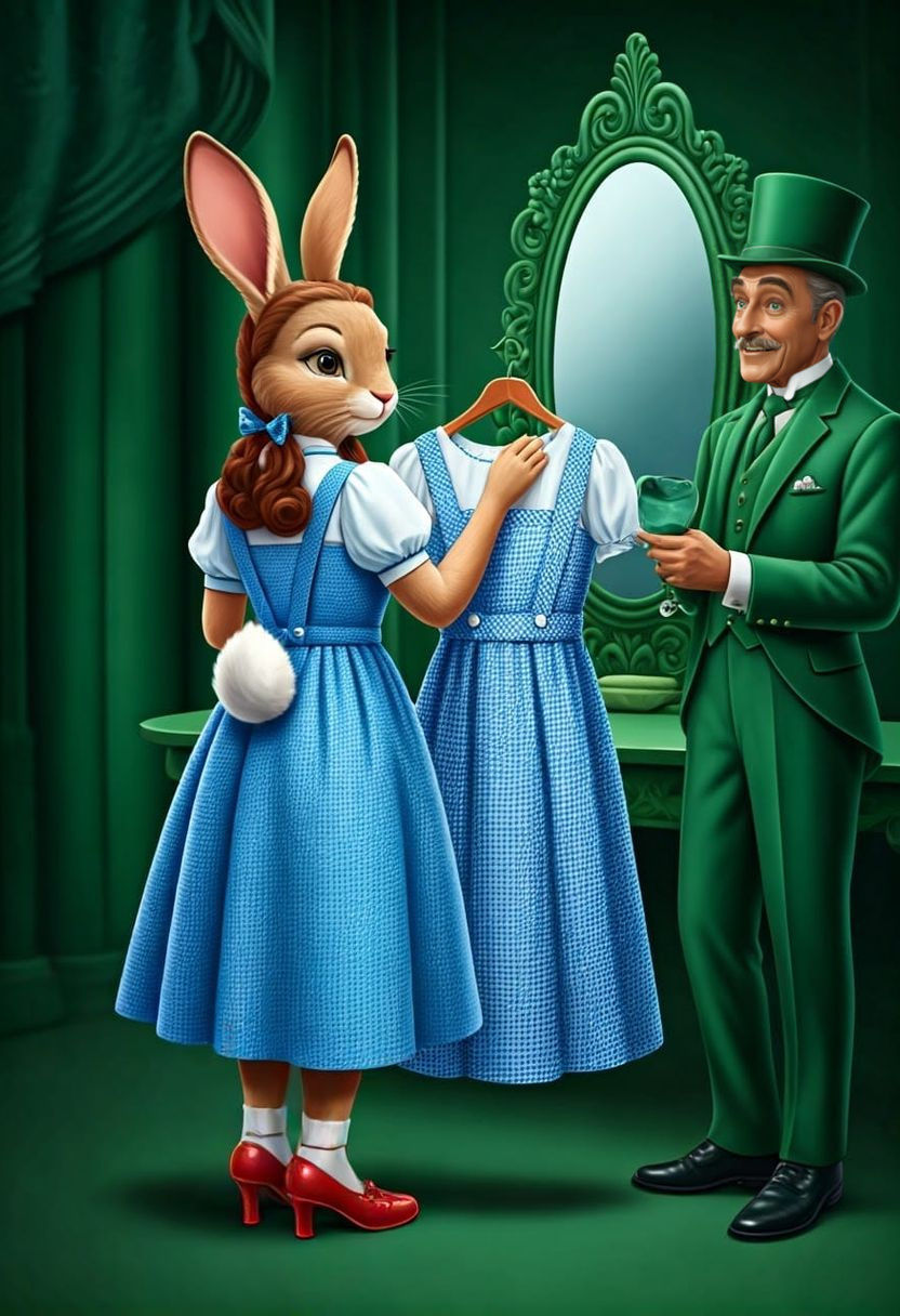 Dorothy's Gingham Dress in the Emerald City