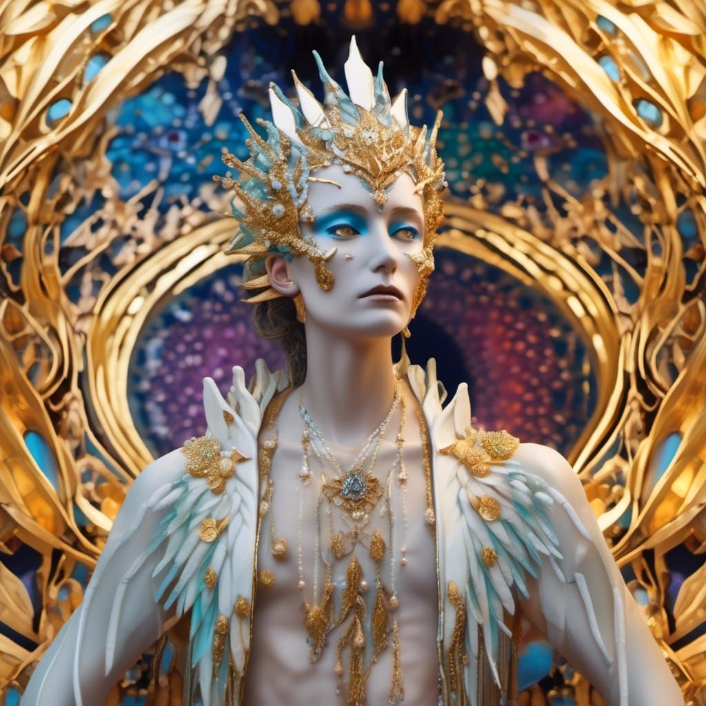 Luminous Forest Walk: Hyperrealistic Astral Illustration