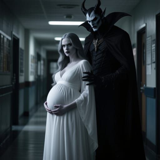 Pregnant Angel Confronts Evil in Live-Action Style