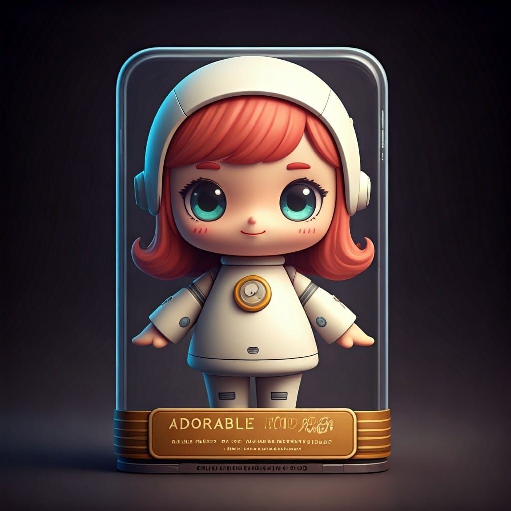 Adorable Retrofuturistic Android Masterpiece
