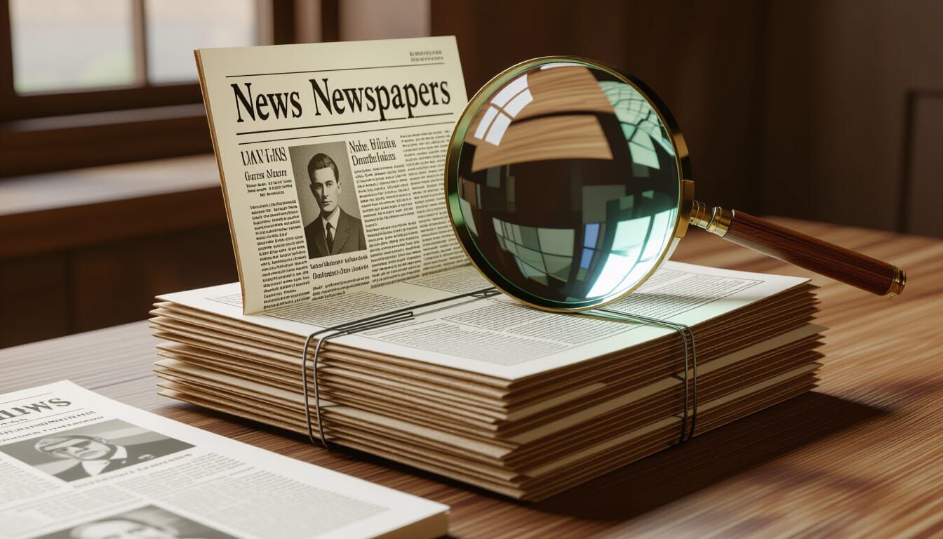Hand-Carved Wooden Newspapers in 8k Resolution