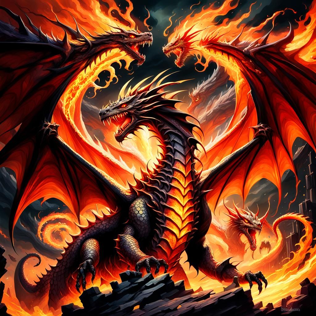 Heavenly Hellish Hybrids in Low Poly Art Style