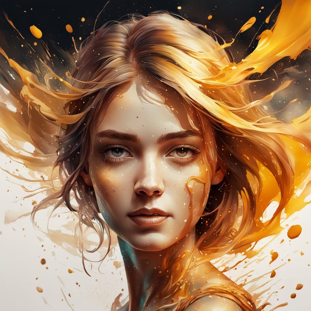 Hyperrealistic Portrait of a Beautiful Woman