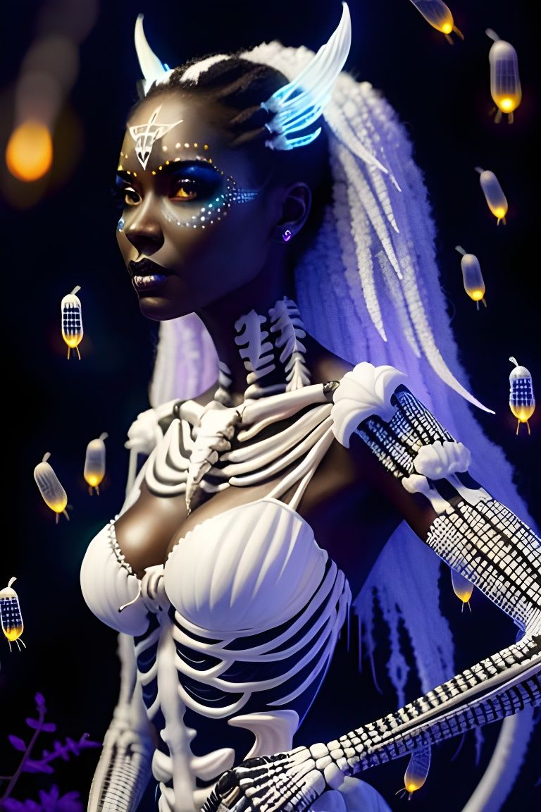 Voodoo Goddess at Campfire by Anna Dittmann