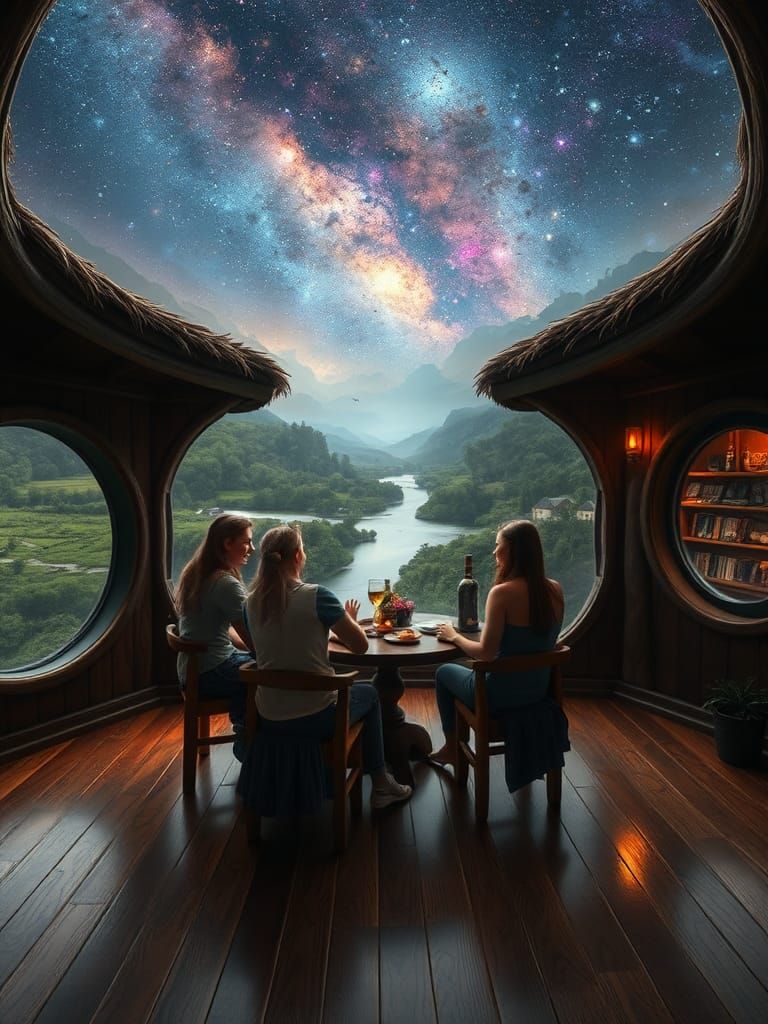 Overlooking the confluence of the sacred rivers Aleph and Belleron