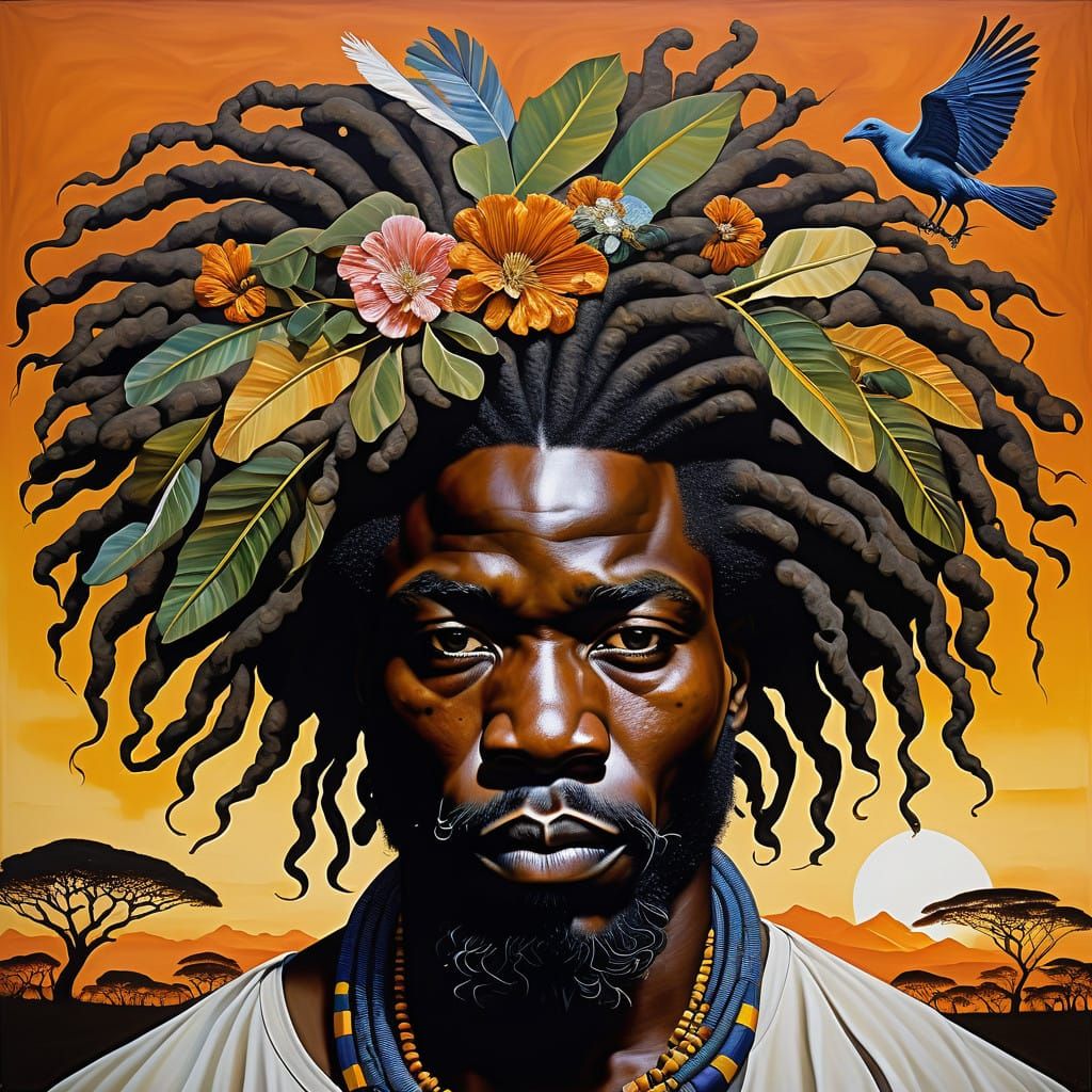 African Majesty in Afro-Surrealist Art