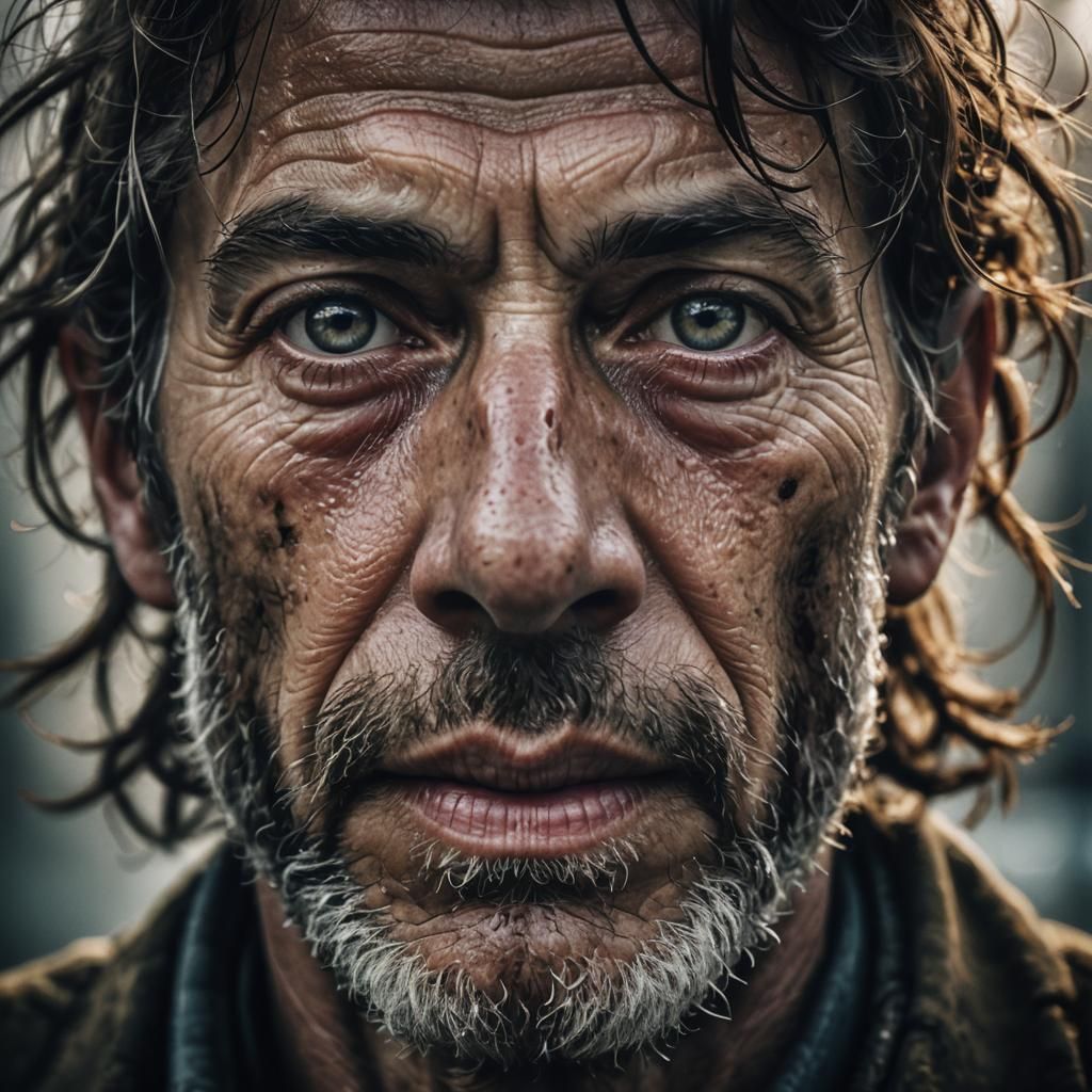 Intimate Close-Up Portrait in Ambient Light