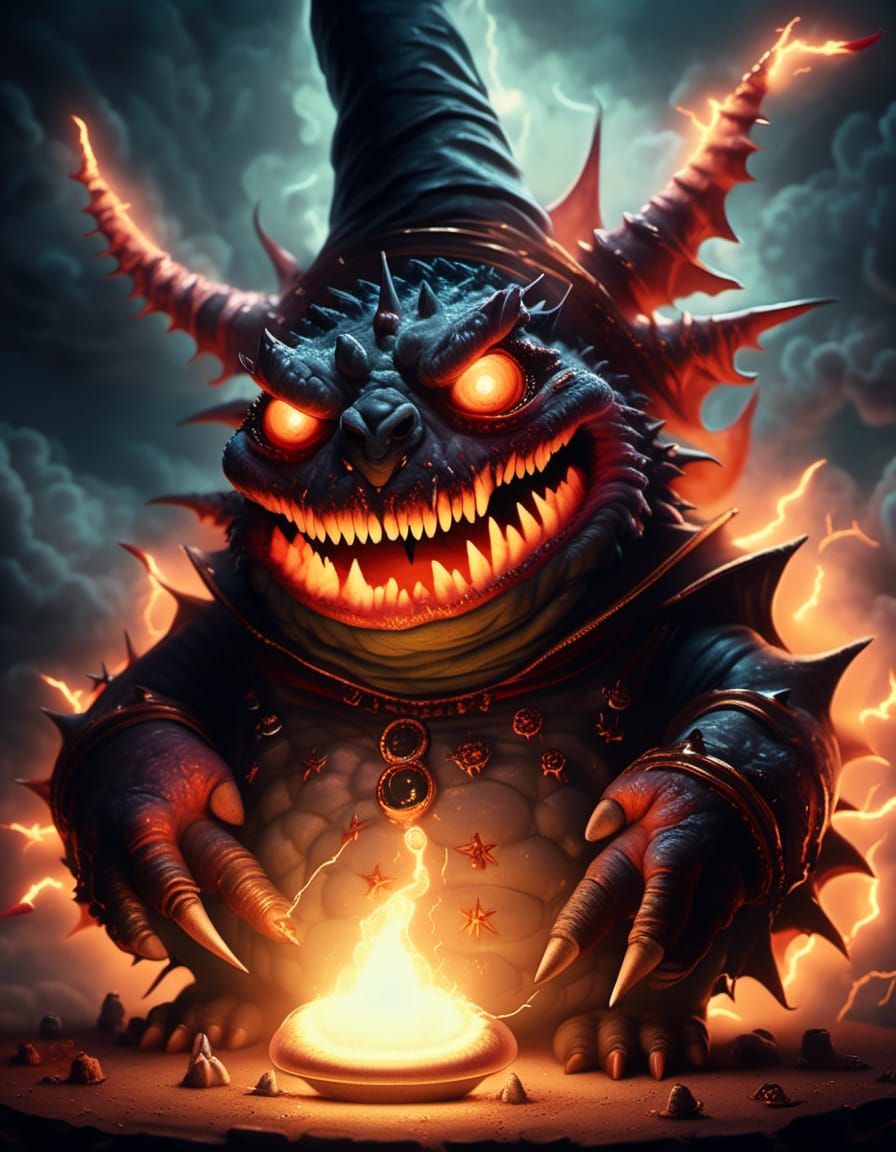 Crystal Dragon Beholder Monster in Darkness