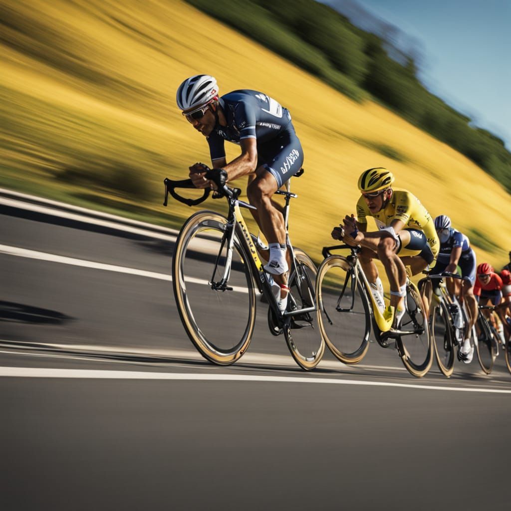 Tour de France Finish Line Sprint