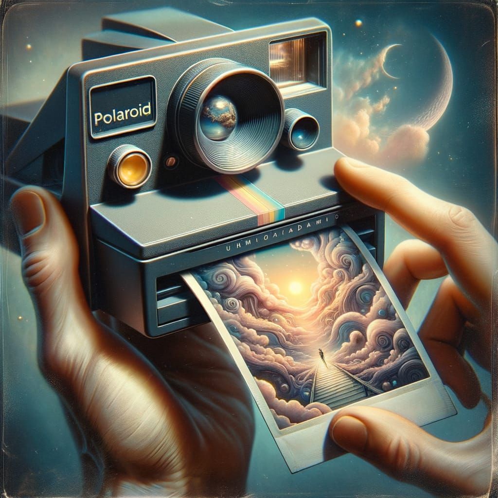 Retro-Futurist Polaroid Camera Captures Surreal Dream
