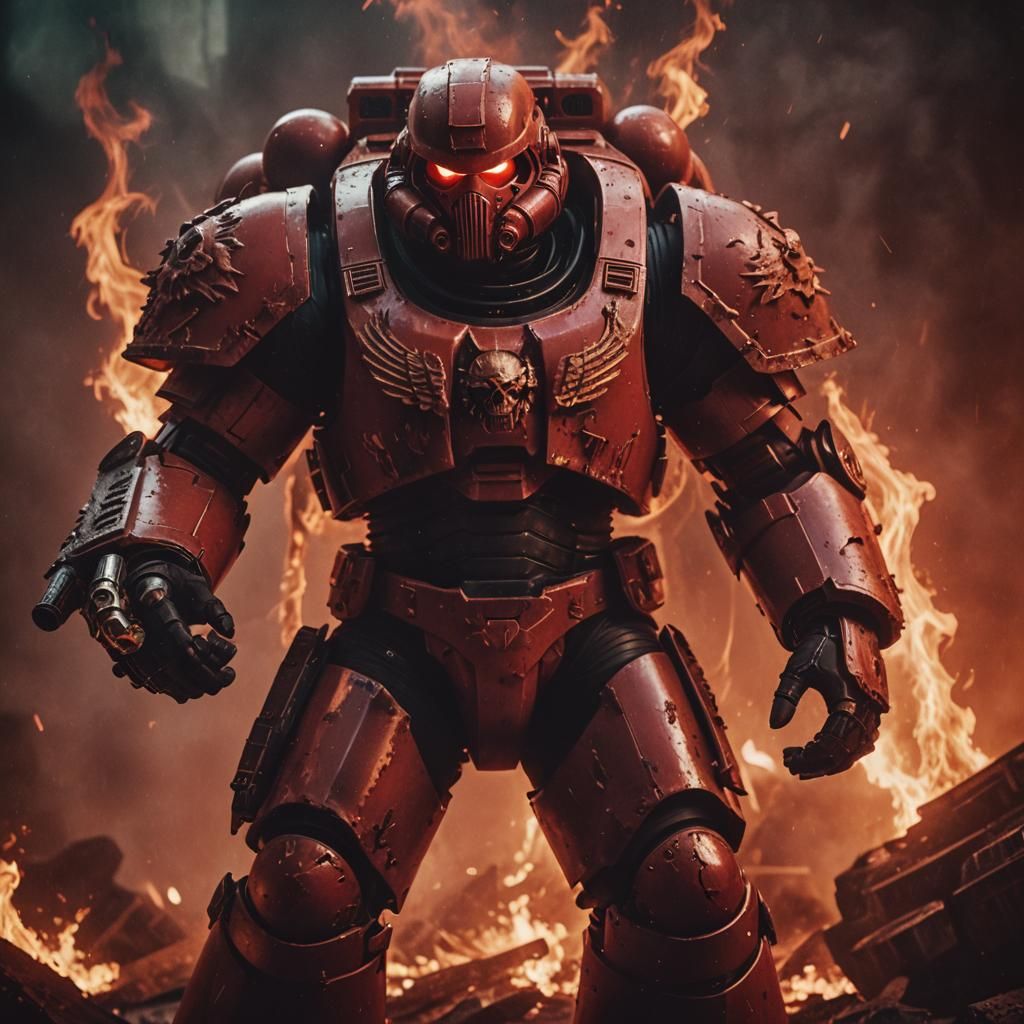 a blood angel space marine