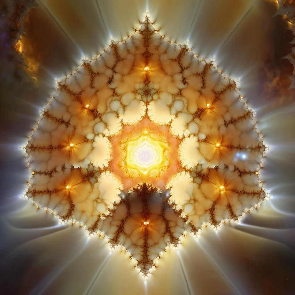 Luminous Galaxy Soul Vessel in Sacred Geometry