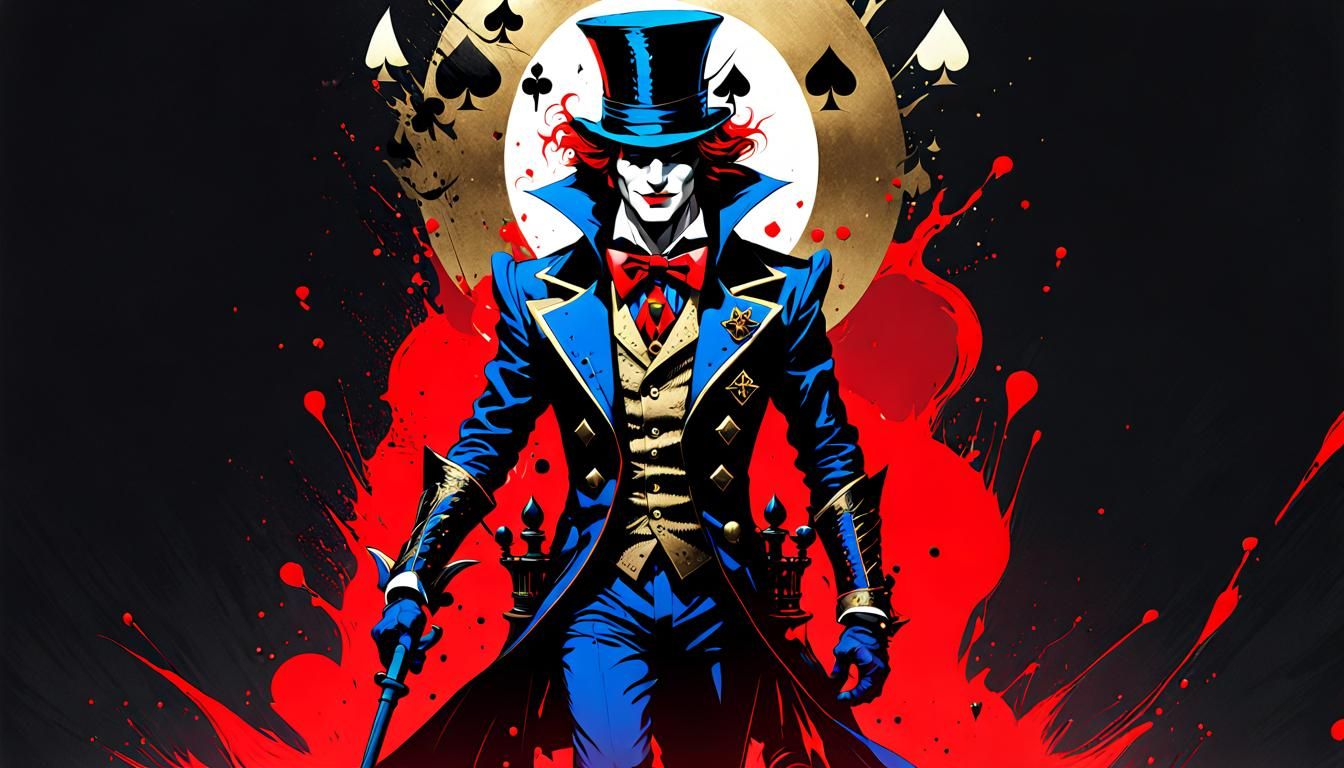 Joker King of Spades Dark Fantasy Illustration