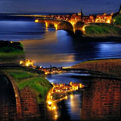 Berwick-upon-Tweed at Night