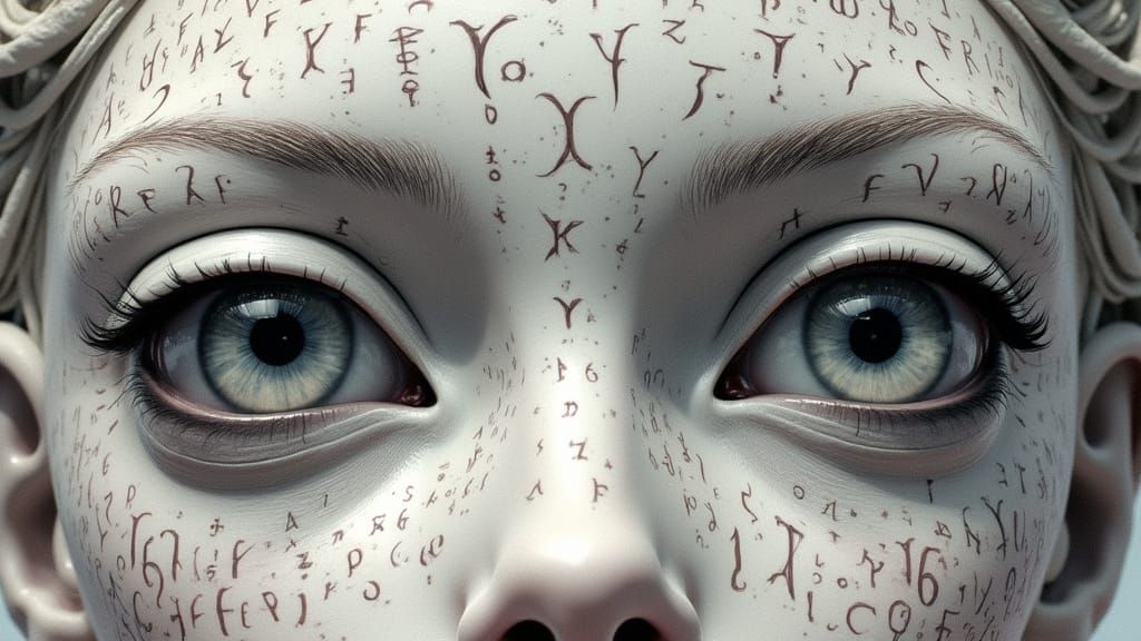 Exotic Alien Faces: Surrealist Sci-Fi Art