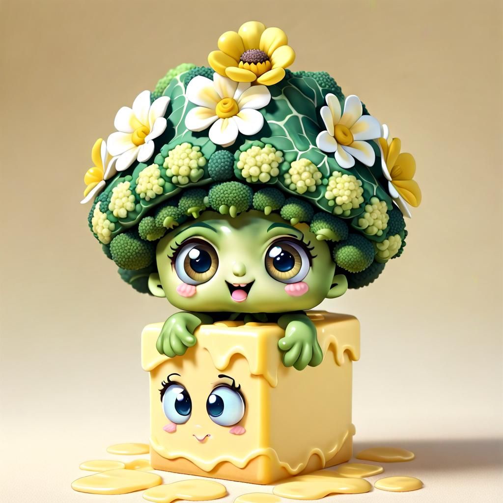 Miss Broccoli with Cheese Sauce Buddy