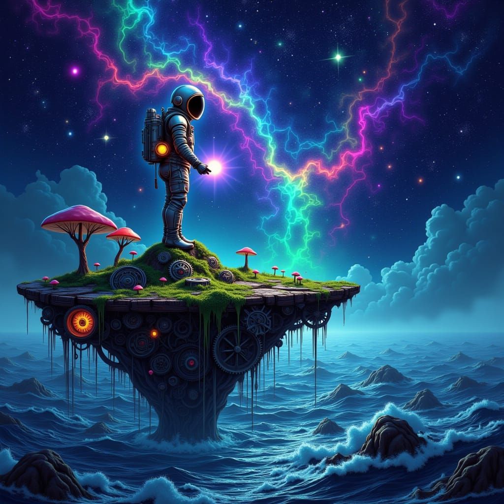 Clockwork Island Explorer in Cosmic Ocean