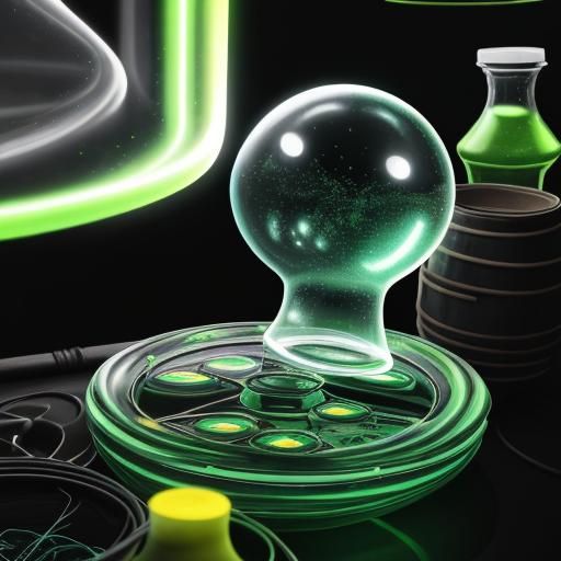 Radioactive Chemistry Lab with Glowing Elements