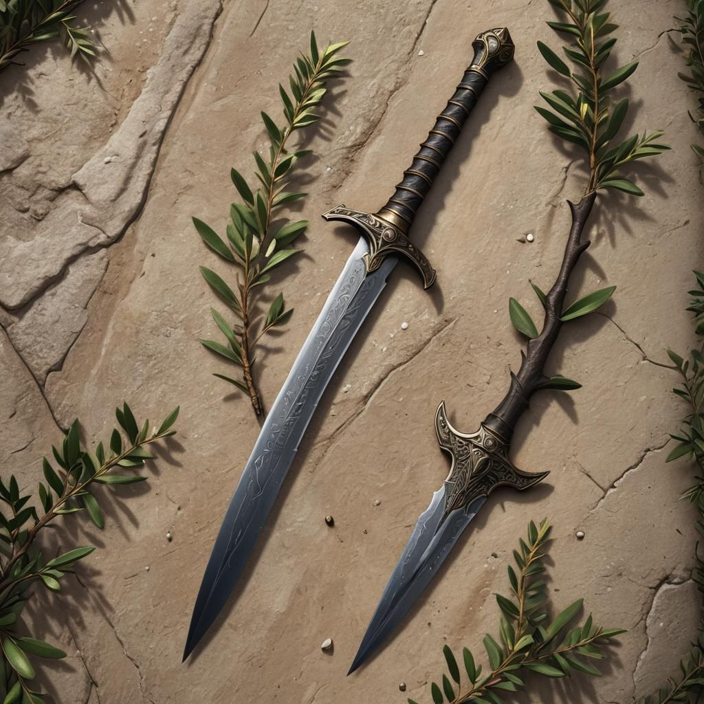Sword, Nail, and Olive Branch Fantasy Concept Art