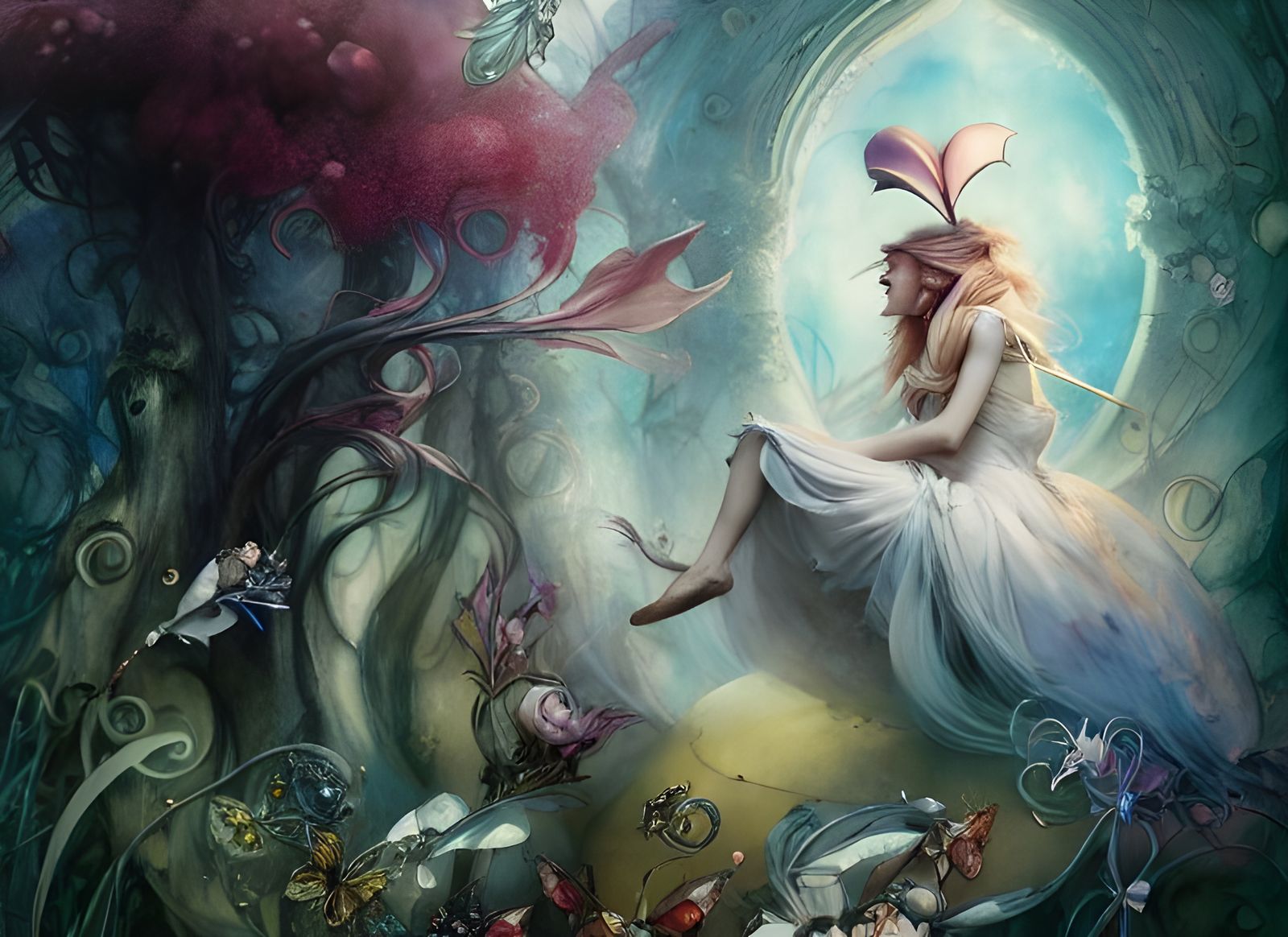 Alice in Wonderland: Detailed Fantasy Art