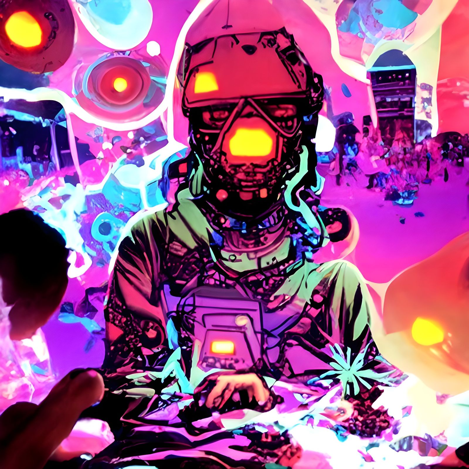 Psychedelic Electronic Art Inspired by Pop Surrealism