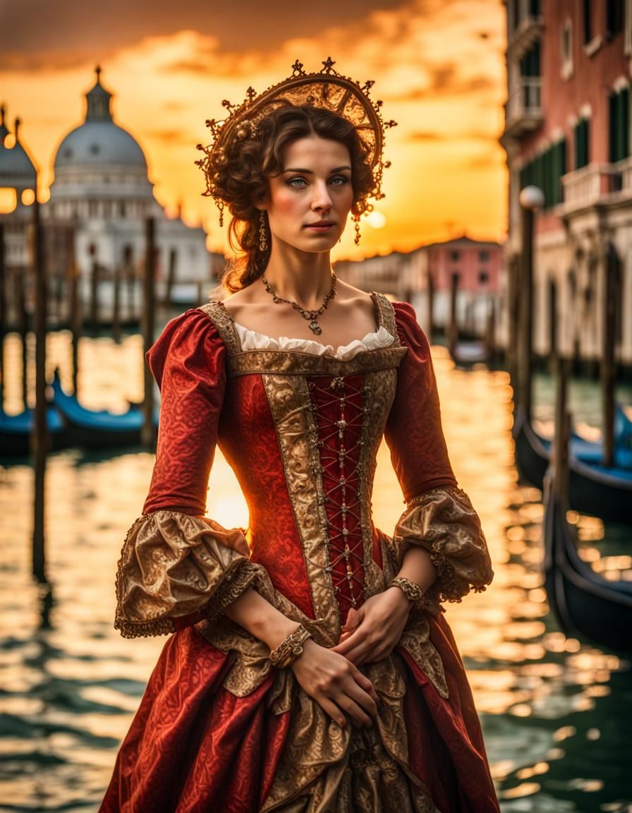 Venetian woman from 17th century