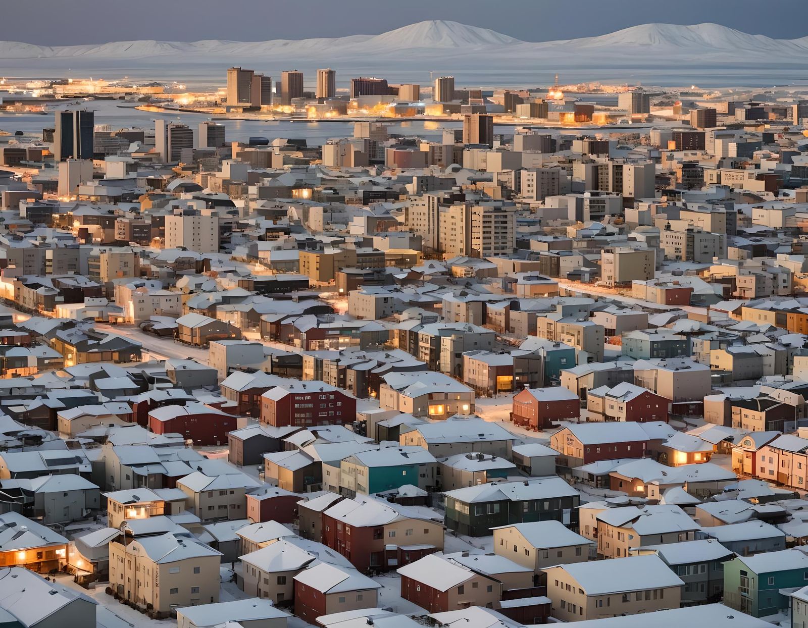 Japanese-Inspired Cityscape with Bokeh