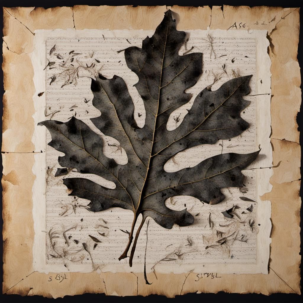 Sibyl's Fate: Oak Leaf Prophecy in Kentridge Style