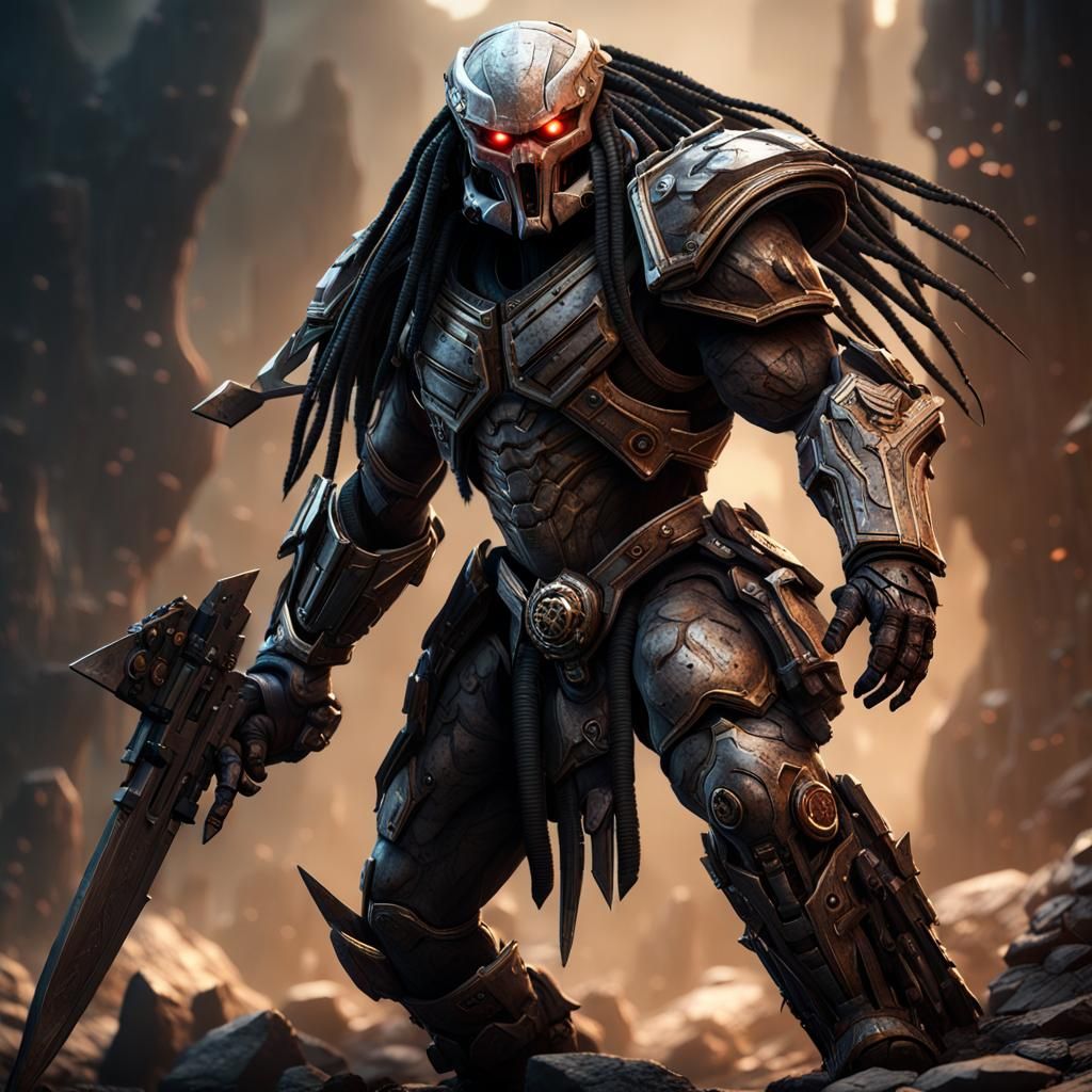 Chaos Space Marine Predator in 3D Cinematic Style