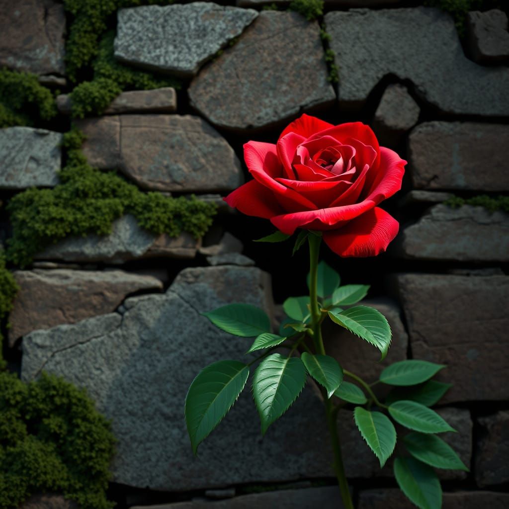 Blossoming Fantasy in Ancient Ruins Style