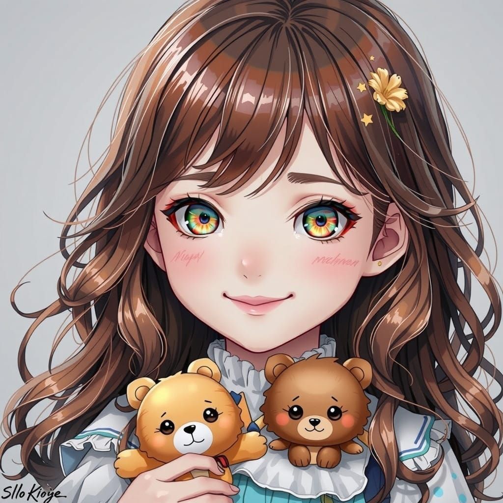 The girl and the doll