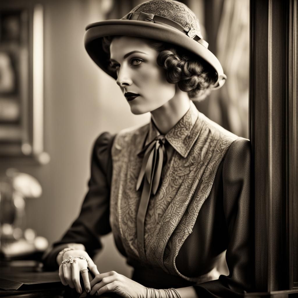 1930s woman's fashion