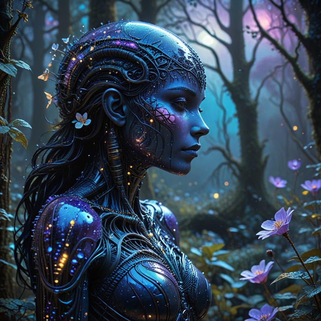 Ethereal Forest in Soft, Dreamy Hues