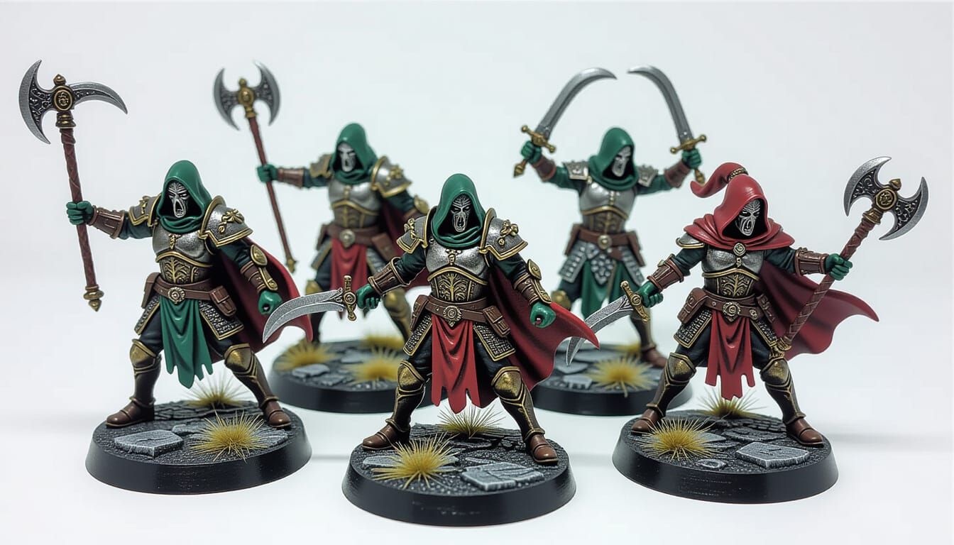 Fantasy Resin Cast Plague Graduate Game Pieces