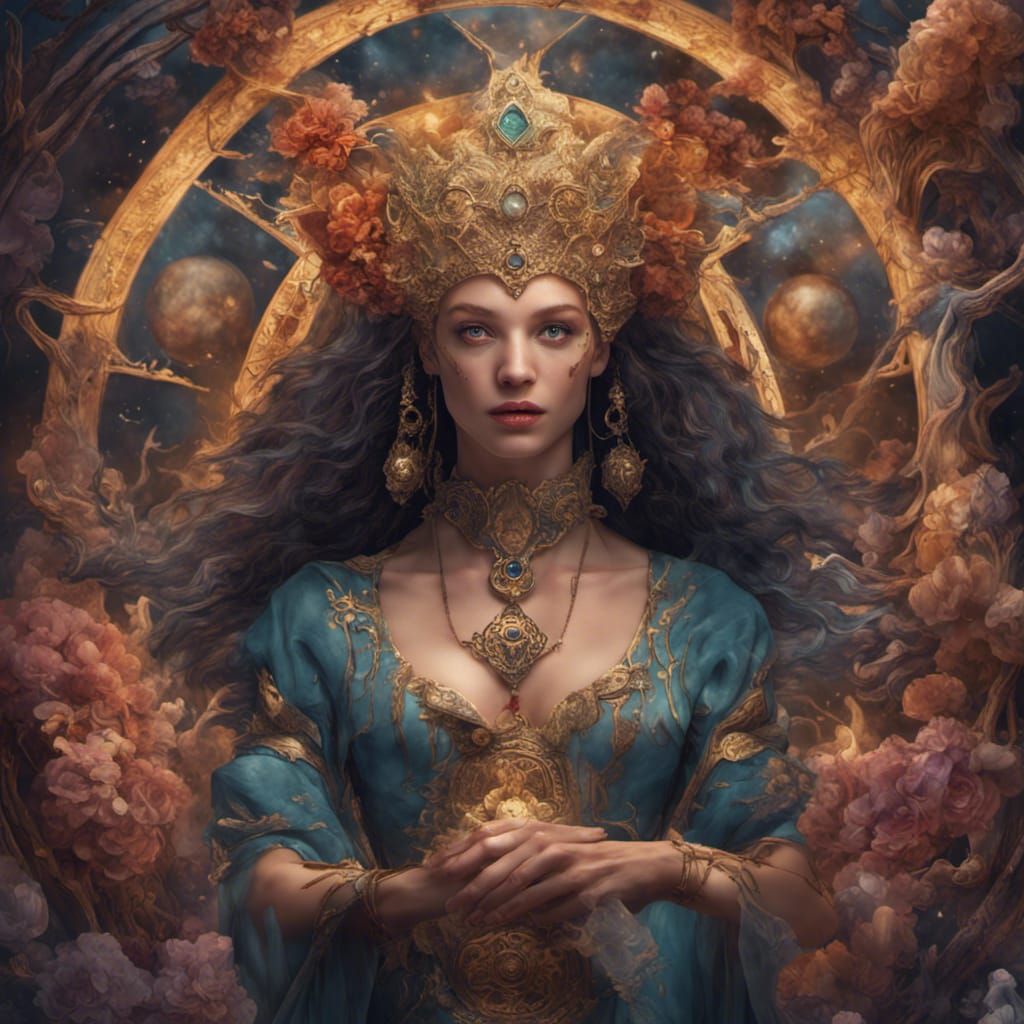 Divine Androgynous Being: Fantasy Concept Art