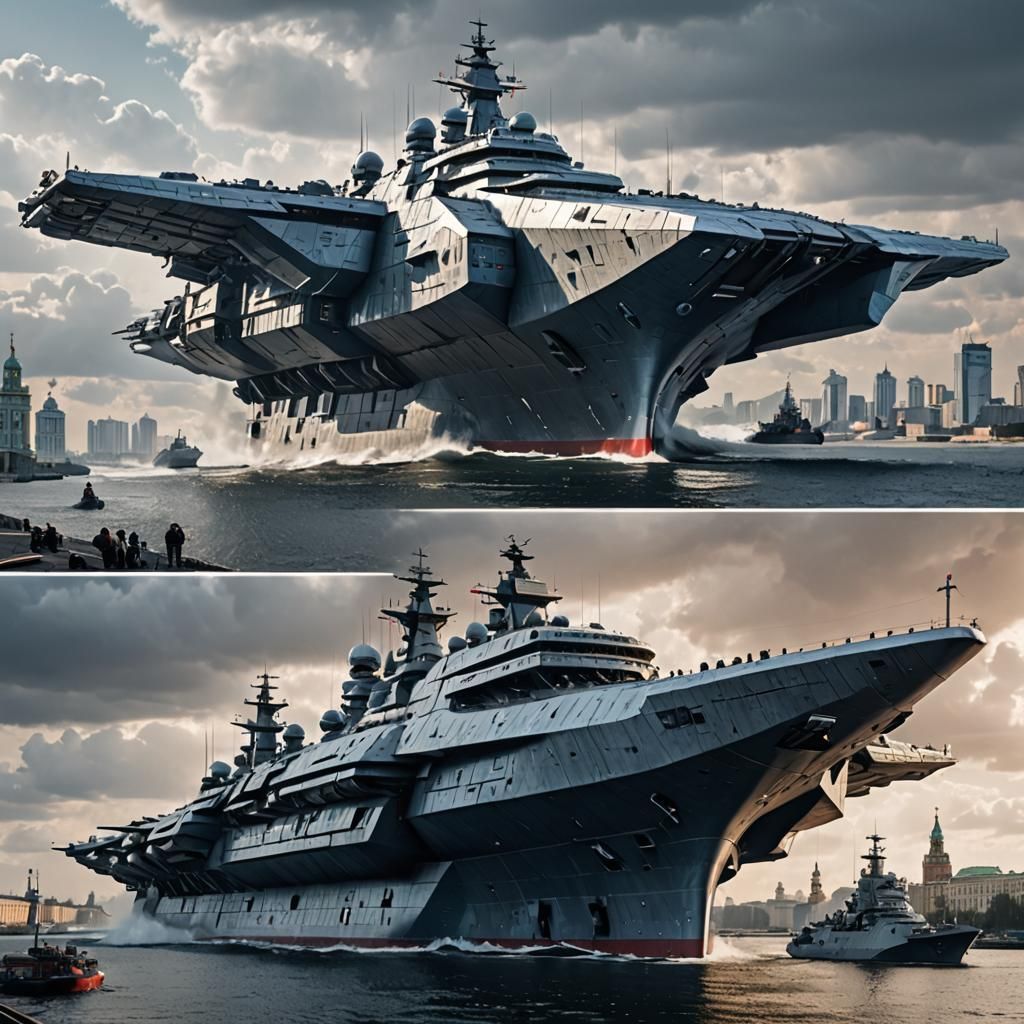 Futuristic Russian Warship Concept