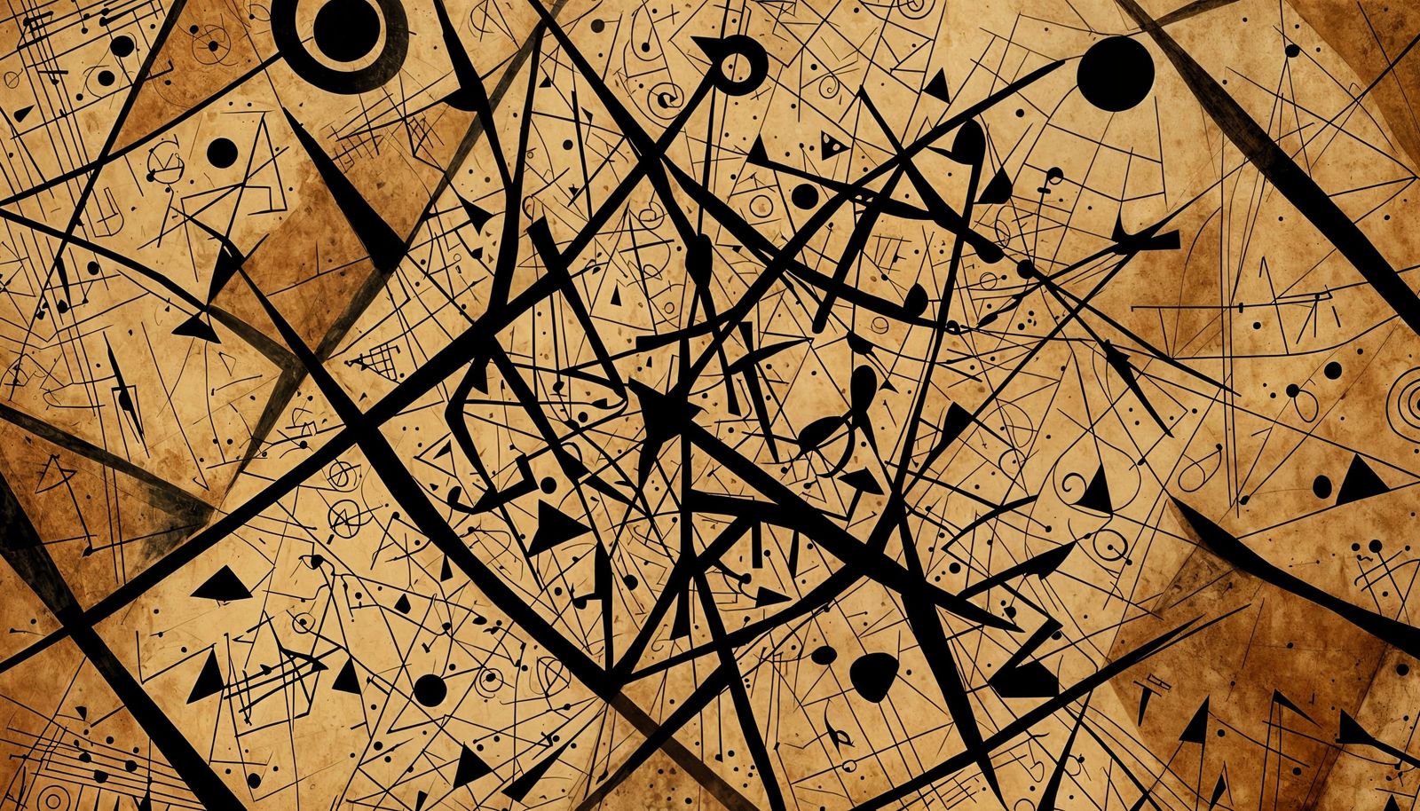 Sheet Music Composition in Geometric Abstract Style