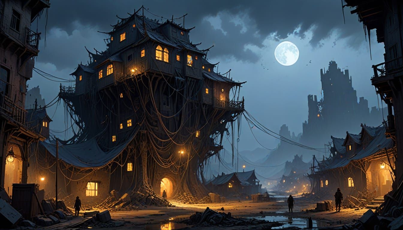 Spiderweb Settlement in Twilight Chasm