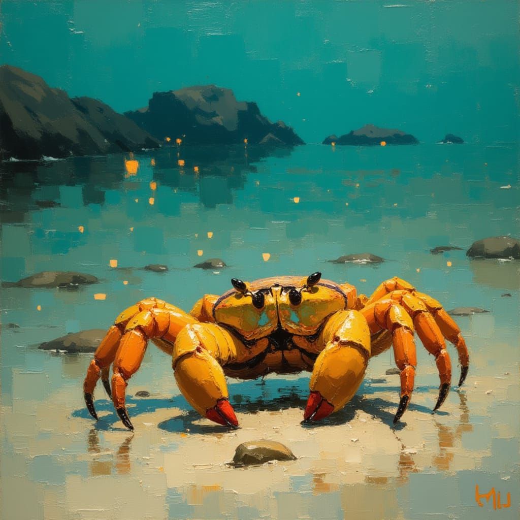 Hermit Crab on Exposed Reef